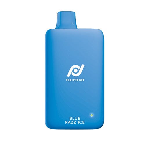 Pod Juice Disposable Vape Blue Razz Ice Pod Juice Pod Pocket Disposable Vape (5%, 7500 Puffs)