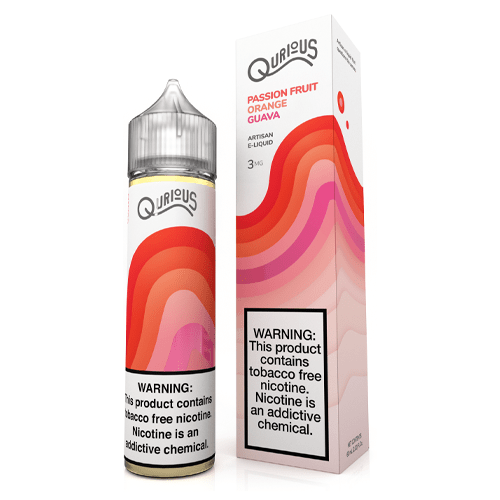 Qurious Juice Qurious Passion Fruit Orange Guava 60ml Synthetic Nicotine Vape Juice