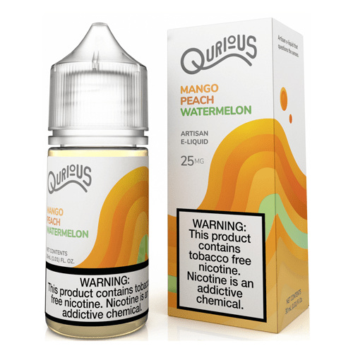 Qurious Juice Qurious Salts Mango Peach Watermelon 30ml Synthetic Nic Salt Vape Juice
