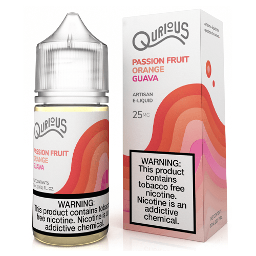 Qurious Juice Qurious Salts Passion Fruit Orange Guava 30ml Synthetic Nic Salt Vape Juice