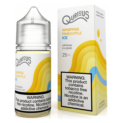 Qurious Juice Qurious Salts Whipped Pineapple Ice 30ml Synthetic Nic Salt Vape Juice