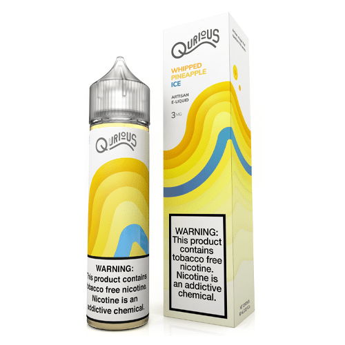 Qurious Juice Qurious Whipped Pineapple Ice 60ml Synthetic Nicotine Vape Juice
