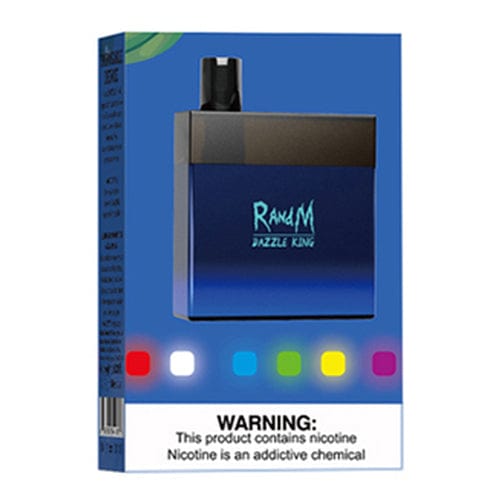 R and M Disposable Vape Blue Razz Ice R and M Dazzle King 8ml Disposable Vape