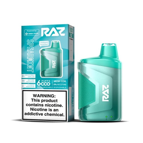 RAZ Disposable Vape Spearmint RAZ CA6000 Disposable Vape (5%, 6000 Puffs)