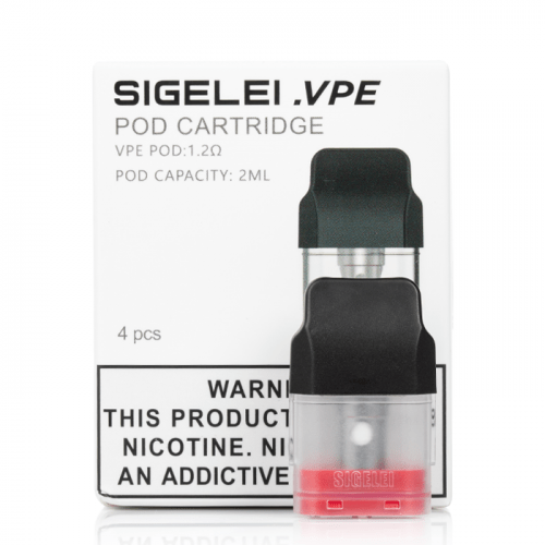 Sigelei Pods 1.2ohm Sigelei VPE Replacement Pods (Pack of 4)
