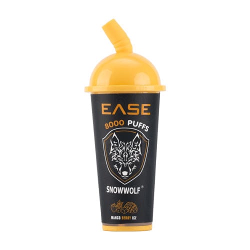 SnowWolf Disposable Vape Mango Berry Ice Snowwolf Ease 8000 ZERO mg Disposable Vape (0mg, 8000 Puffs)
