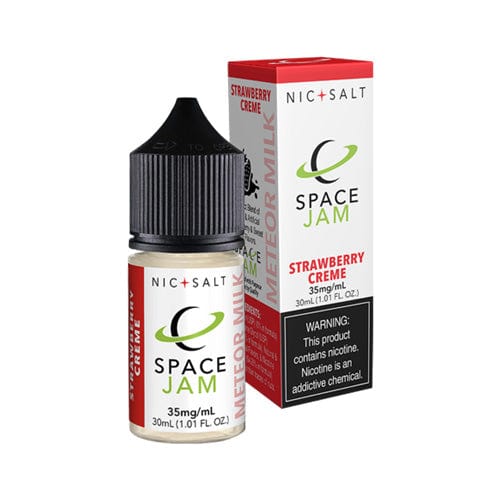 Space Jam Juice Space Jam Nic Salt Strawberry Creme (Meteor Milk) 30ml Nic Salt Vape Juice