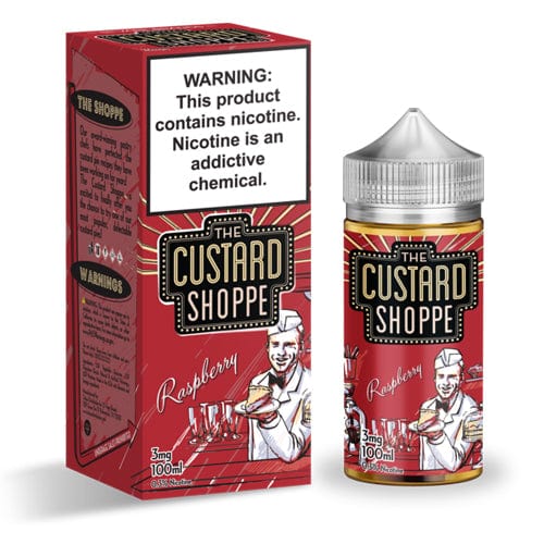 The Custard Shoppe Raspberry 100ml Vape Juice
