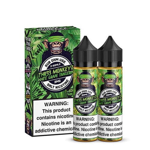 Thr33 Monkeyz Twin Pack White Grape Tangerine 2x60ml Vape Juice