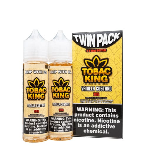 Tobac King Juice Tobac King Twin Pack Vanilla Custard 2x 60ml Vape Juice