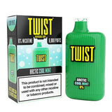 Twist E-Liquids Disposable Vape Arctic Cool Mint Twist Disposable Vape (0%, 6000 Puffs)