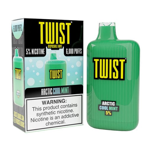 Twist E-Liquids Disposable Vape Arctic Cool Mint Twist Disposable Vape (5%, 6000 Puffs)