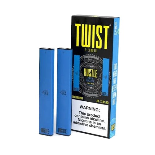 Twist E-Liquids Disposable Vape Blue Razzle Twist X Hustle 1.3ml Disposable Twin Pack