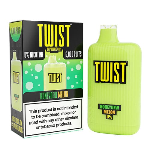 Twist E-Liquids Disposable Vape Honeydew Melon Chew Twist Disposable Vape (0%, 6000 Puffs)