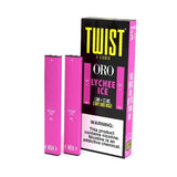 Twist E-Liquids Disposable Vape Lychee Ice Twist X Oro 1.3ml Disposable Twin Pack