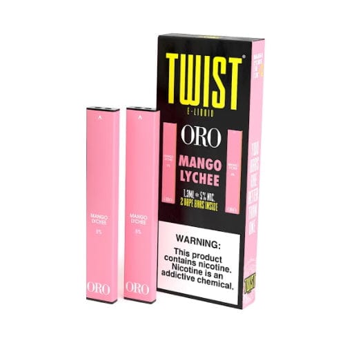 Twist E-Liquids Disposable Vape Mango Lychee Twist X Oro 1.3ml Disposable Twin Pack