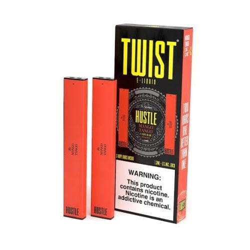 Twist E-Liquids Disposable Vape Mango Tango Twist X Hustle 1.3ml Disposable Twin Pack
