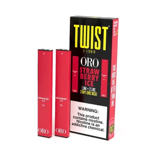 Twist E-Liquids Disposable Vape Strawberry Ice Twist X Oro 1.3ml Disposable Twin Pack