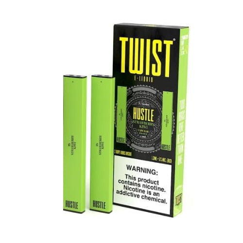 Twist E-Liquids Disposable Vape Strawberry Kiwi Twist X Hustle 1.3ml Disposable Twin Pack