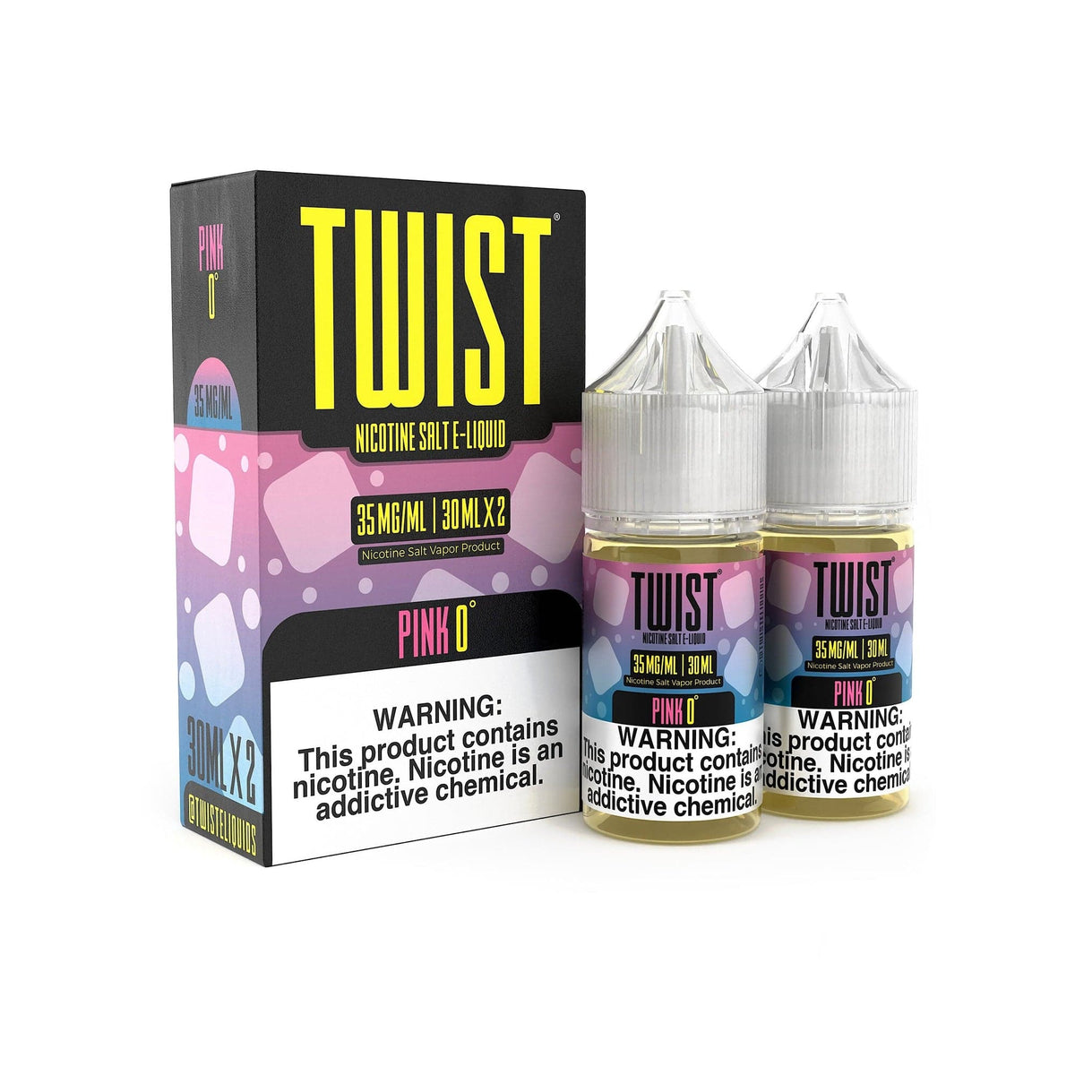 Twist E-Liquids Juice Pink 0° 2x 30ml Nic Salt Vape Juice - Twist E-Liquids