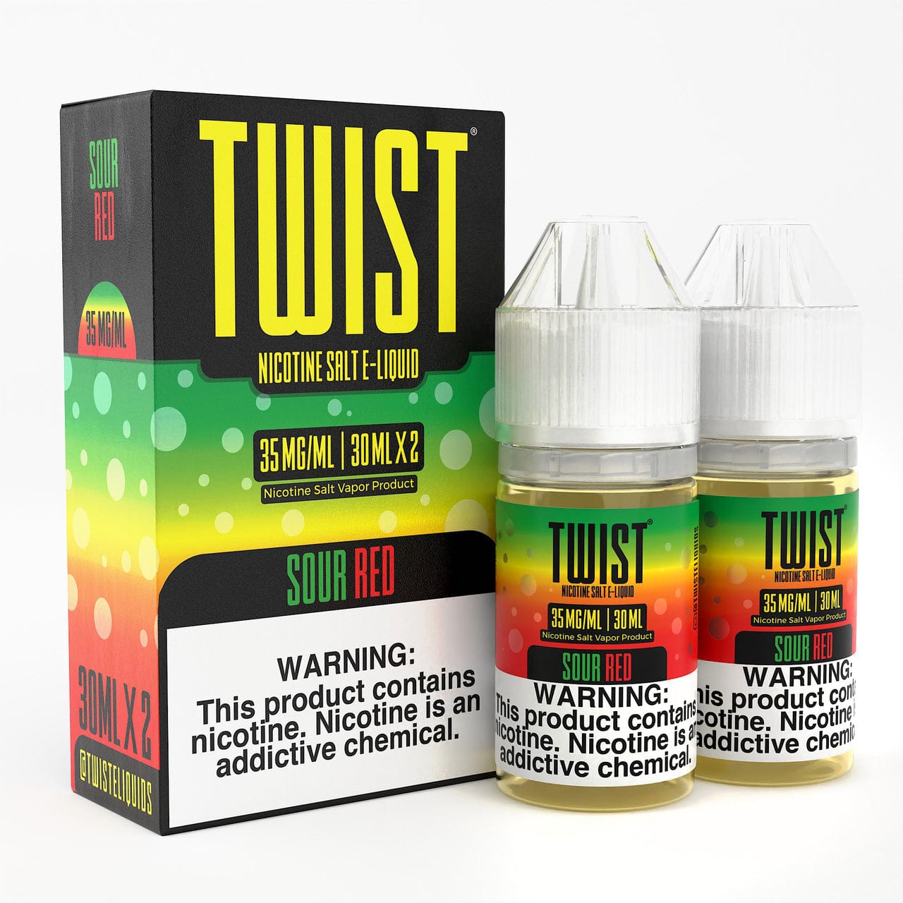 Twist E-Liquids Juice Sour Red 2x 30ml Nic Salt Vape Juice - Twist E-Liquids