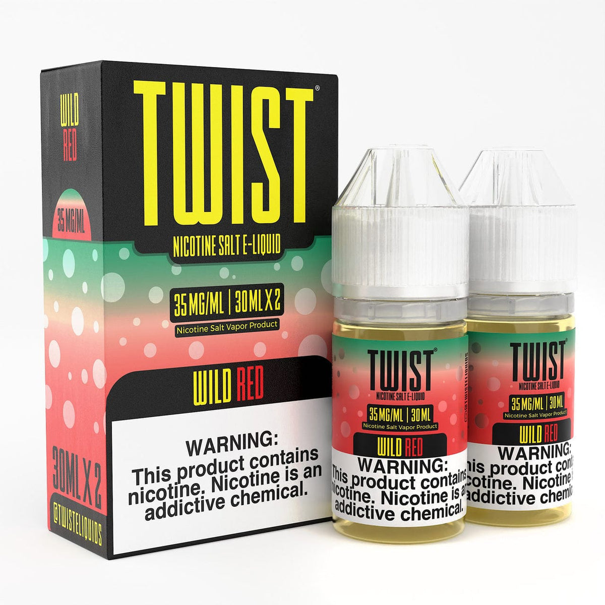 Twist E-Liquids Juice Wild Red 2x 30ml Nic Salt Vape Juice - Twist E-Liquids