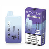 U TooB 100 Disposable Vape Blue Razz Ice U Toob Bar Disposable Vape (5%, 5000 Puffs)