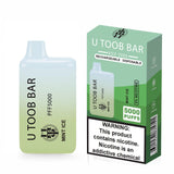 U TooB 100 Disposable Vape Mint Ice U Toob Bar Disposable Vape (5%, 5000 Puffs)