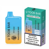 U TooB 100 Disposable Vape Peach Blue Razz U Toob Bar Disposable Vape (5%, 5000 Puffs)