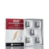 Vaporesso EUC Replacement Coils (Pack of 5) | For the Aurora Play, Attitude, Veco, Drizzle, Estoc, and VM Tanks