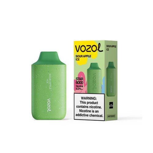 VOZOL Disposable Vape Sour Apple Ice VOZOL Star 6000 Disposable Vape (5%, 6000 Puffs)