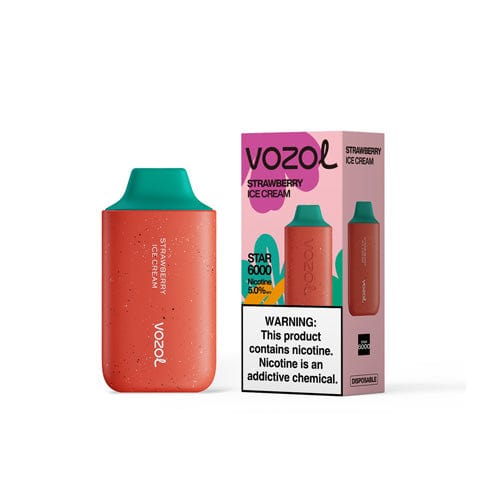 VOZOL Disposable Vape Strawberry Ice Cream VOZOL Star 6000 Disposable Vape (5%, 6000 Puffs)