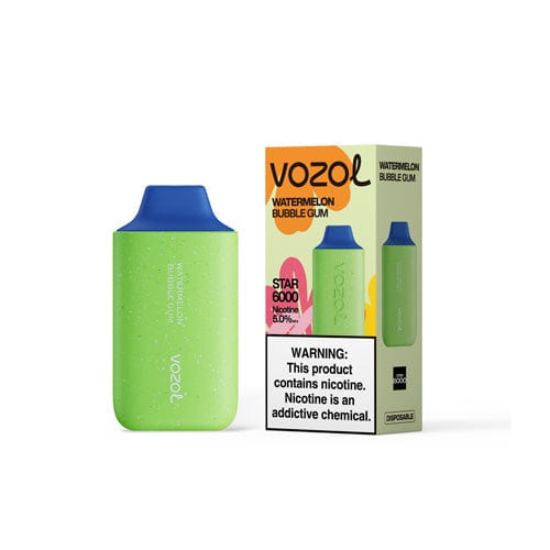 VOZOL Disposable Vape Watermelon Bubble Gum VOZOL Star 6000 Disposable Vape (5%, 6000 Puffs)