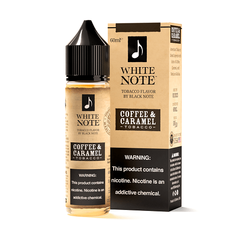 White Note Juice Coffee and Caramel Tobacco 60ml Vape Juice - White Note