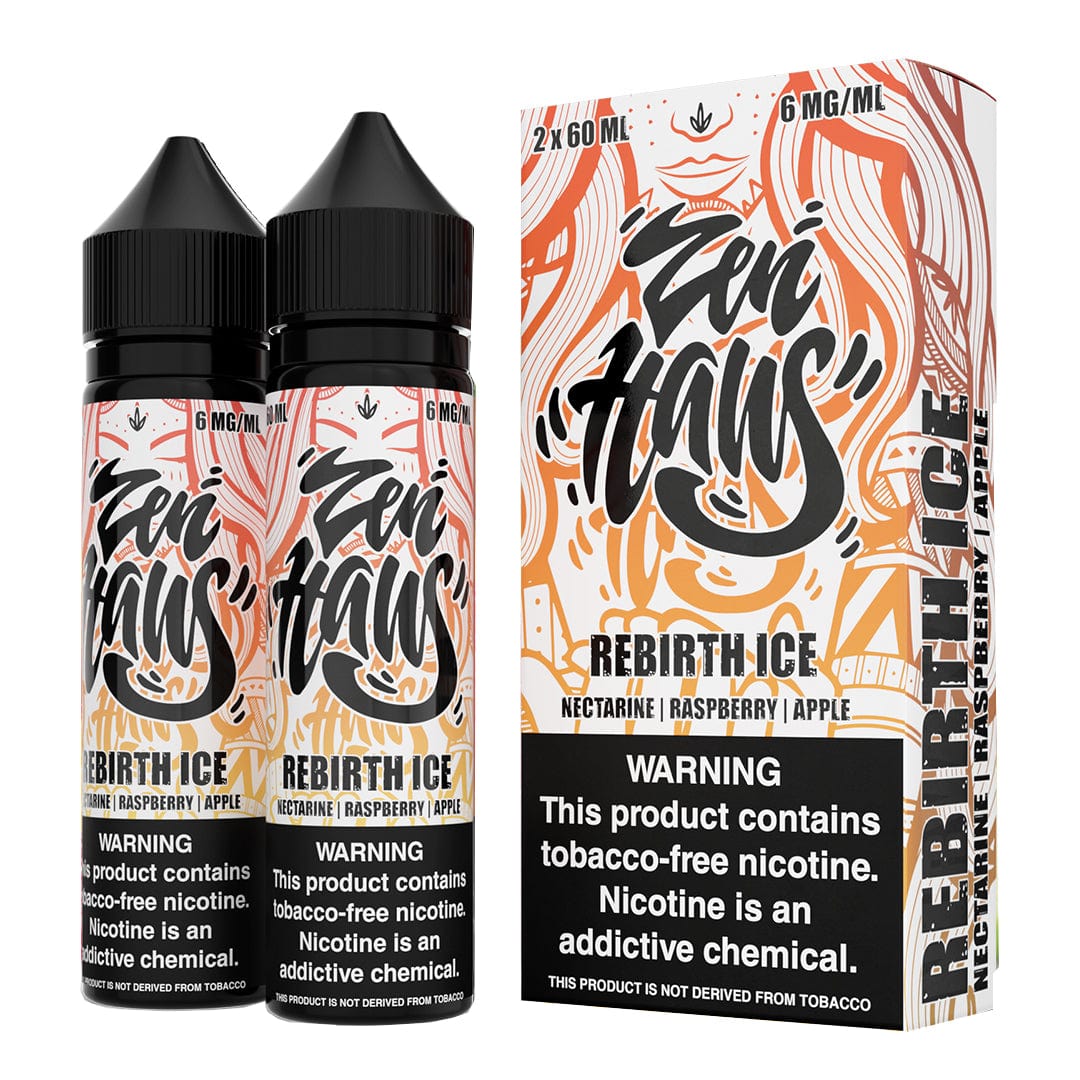 Zen Haus Juice Zen Haus Rebirth Ice (Nectarine+Raspberry+Apple) 120ml Vape Juice