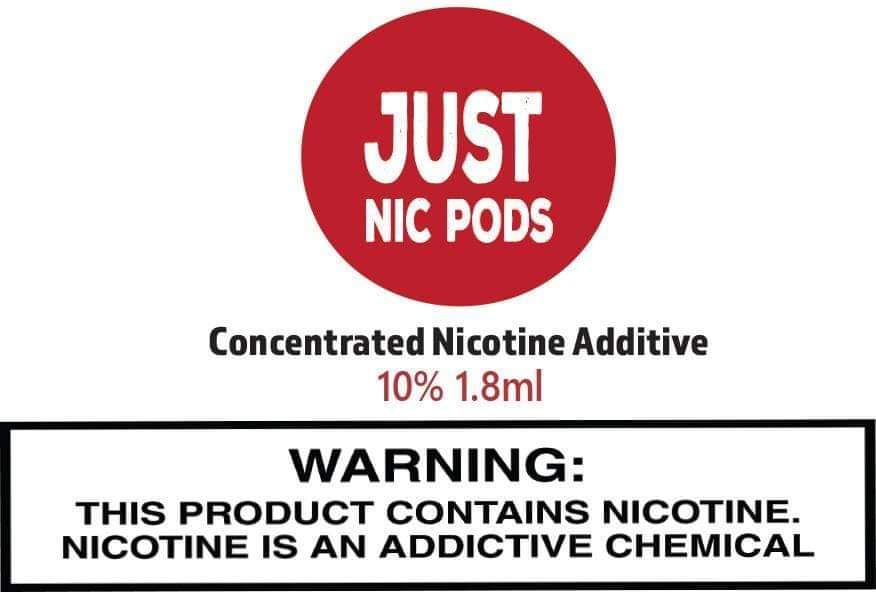 Zin Nicotine Additive Zin Just Nic Pods Nicotine Additive