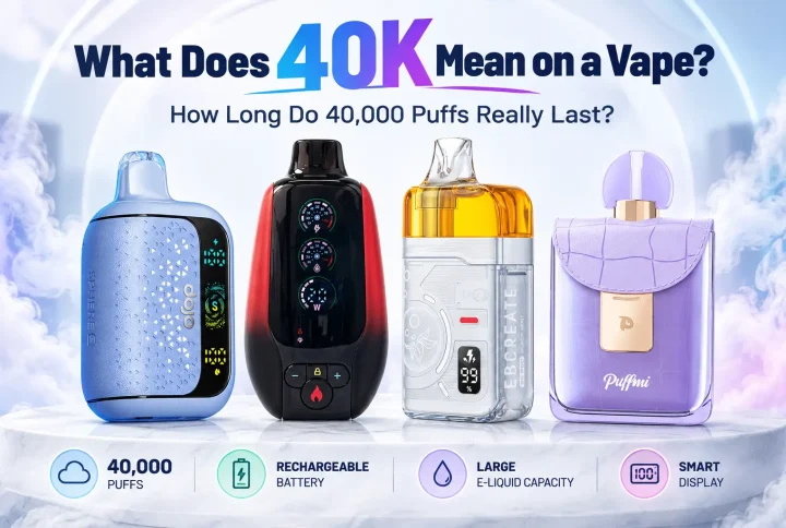 What Does 40K Mean on a Vape? How Long Do 40,000 Puffs Really Last?