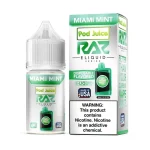 Pod Juice x RAZ Miami Mint  TFN Salt Vape Juice 30ml